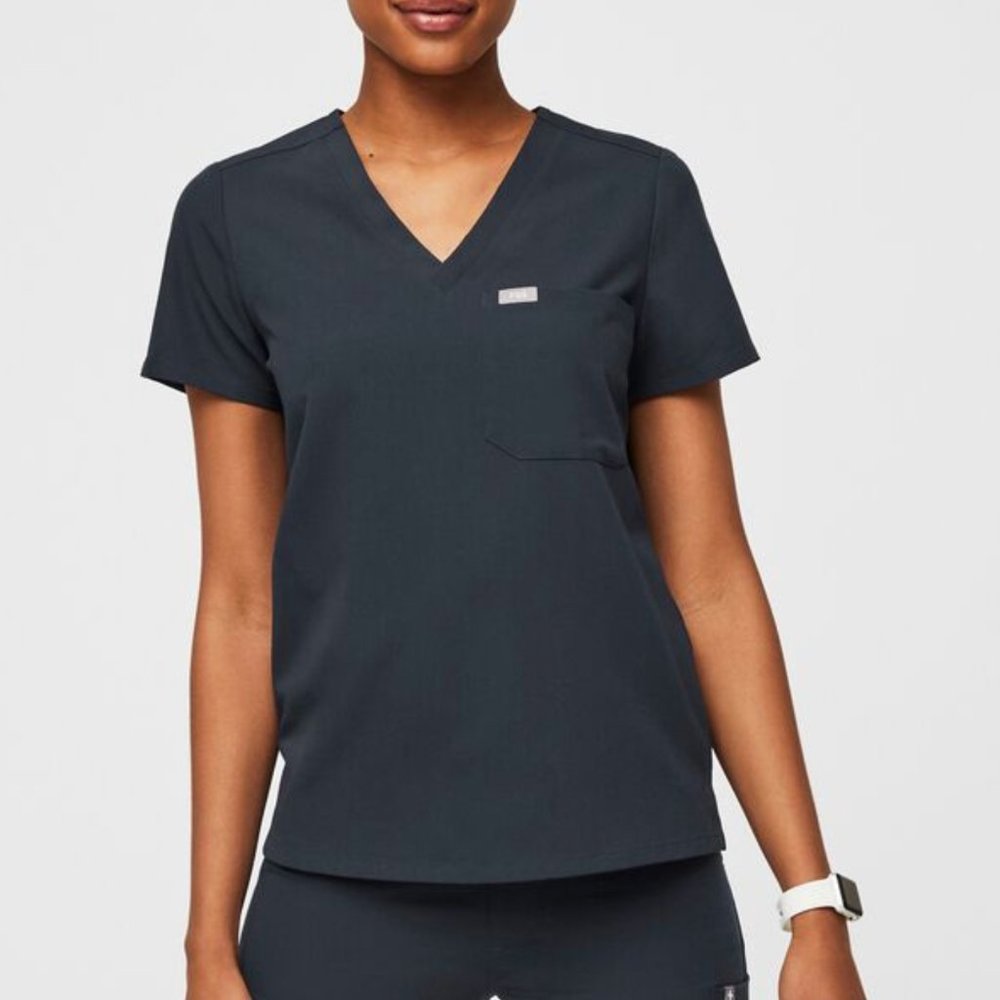 Figs Catarina Scrub Top Small Dark Harbor